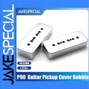 Set of 12 Chrome P90 Guitar Pickup Covers