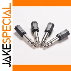 Set of Four 6.5mm to 3.5mm Audio Adapters