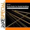 Brass Model Building Rods Set (6 Sizes, 42 pcs)