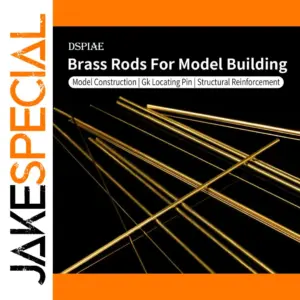 Brass Model Building Rods Set (6 Sizes, 42 pcs)