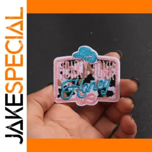 3D Fashion Cowboy Alphabet Patch Set of 5