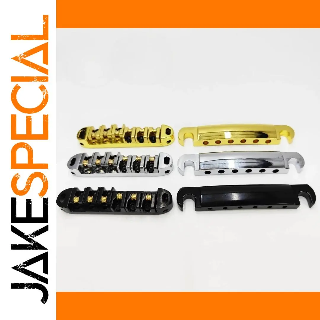 Electric Guitar Roller Bridge and Tailpiece Set 1 Electric Guitar Roller Bridge and Tailpiece Set