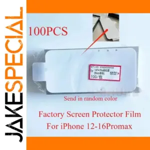 100-Pack Tempered Glass Protectors for iPhone Series