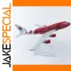 Vibrant Red Asian Airlines Airbus A340 Model