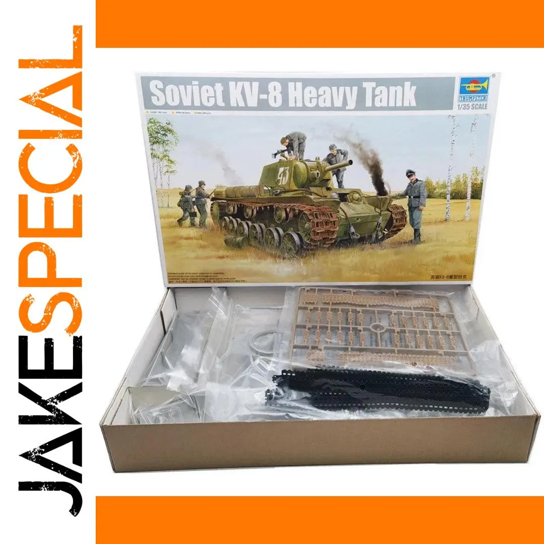 Soviet KV-8 Tank Model Kit 1:35 Scale 1 Soviet KV-8 Tank Model Kit 1:35 Scale