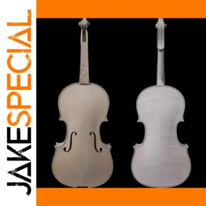 Unfinished 4/4 Violin with Flame Maple Back