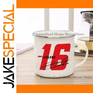 Leclerc Racing Mug 350ml Vintage Style