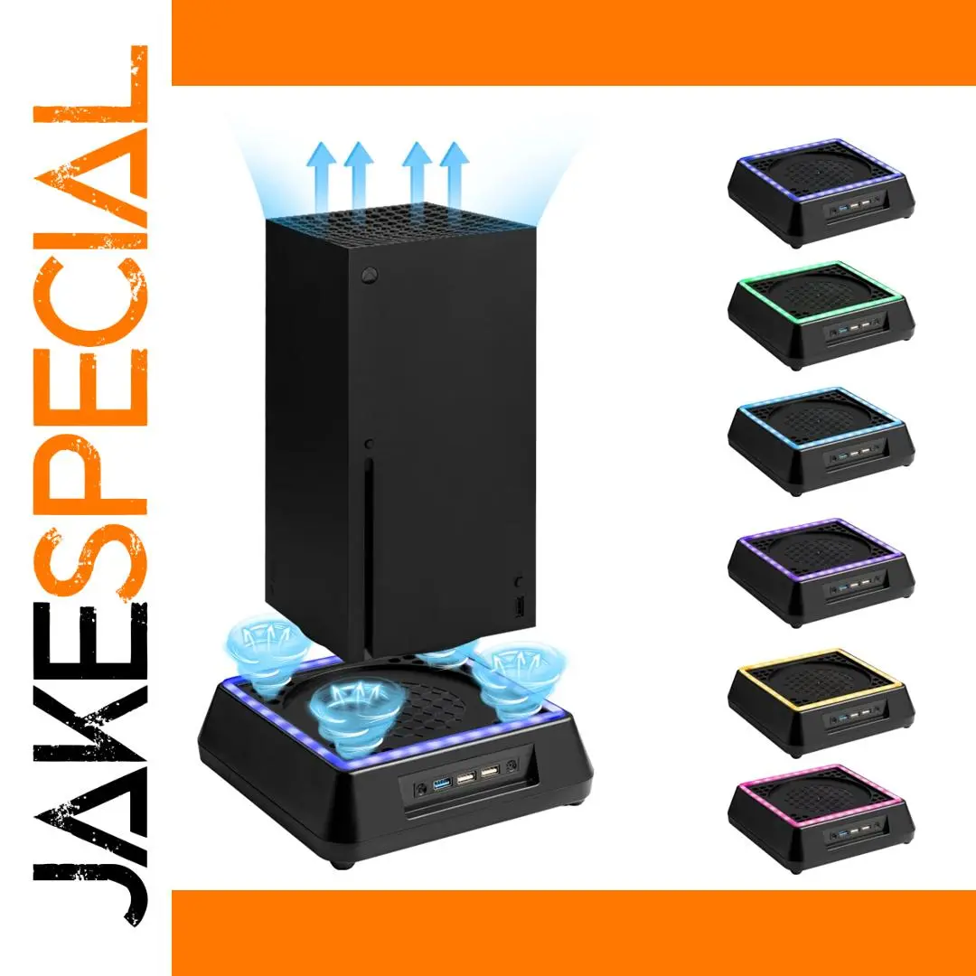 Xbox Series X Cooling Stand with RGB Lighting 1 Xbox Series X Cooling Stand with RGB Lighting