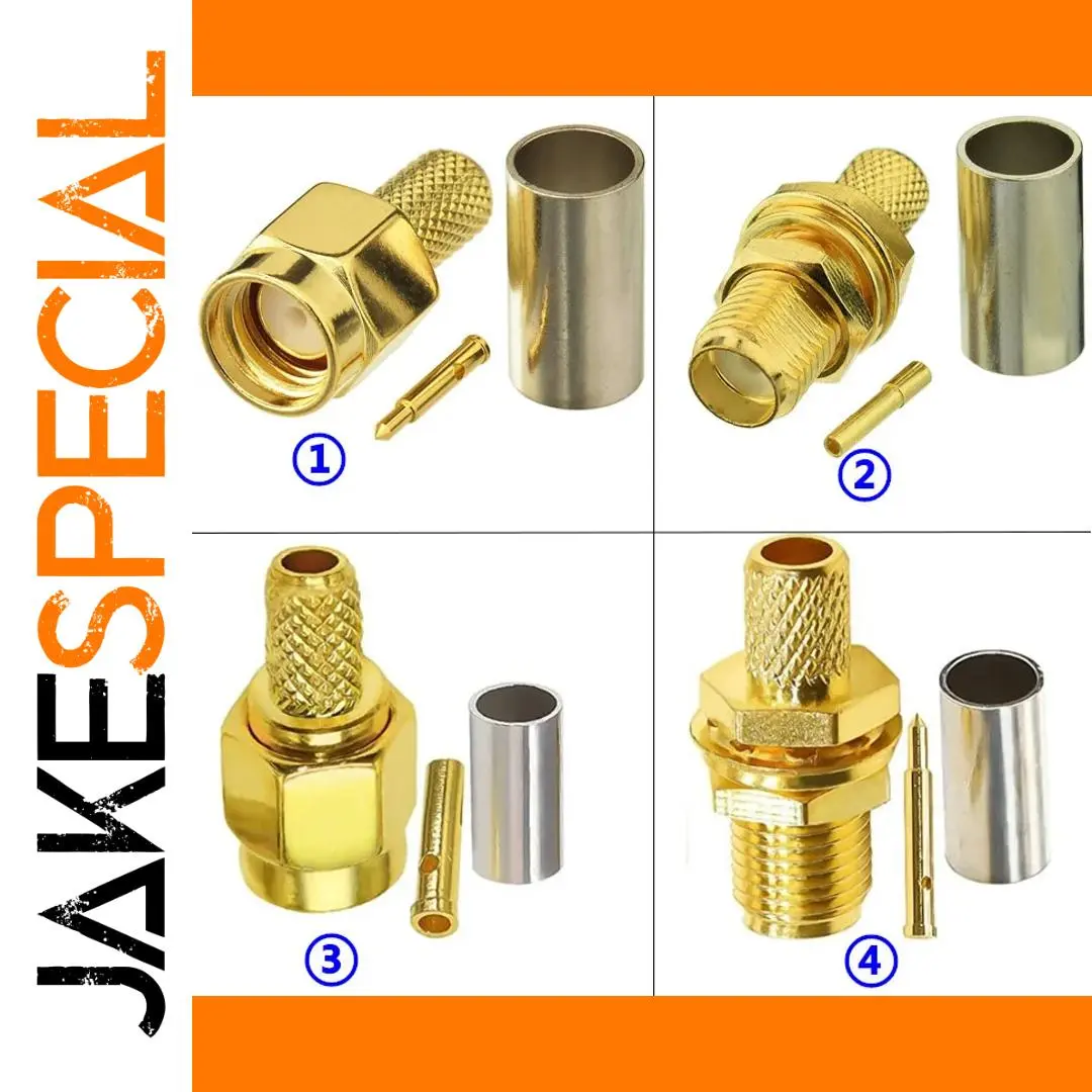 Premium RF Coaxial Connector with SMA Heads 1 Premium RF Coaxial Connector with SMA Heads