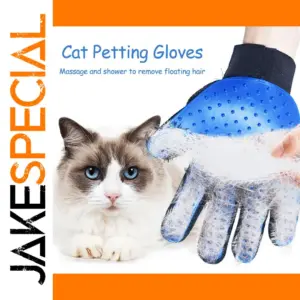 Right-Handed Pet Grooming Glove with Silicone Tips