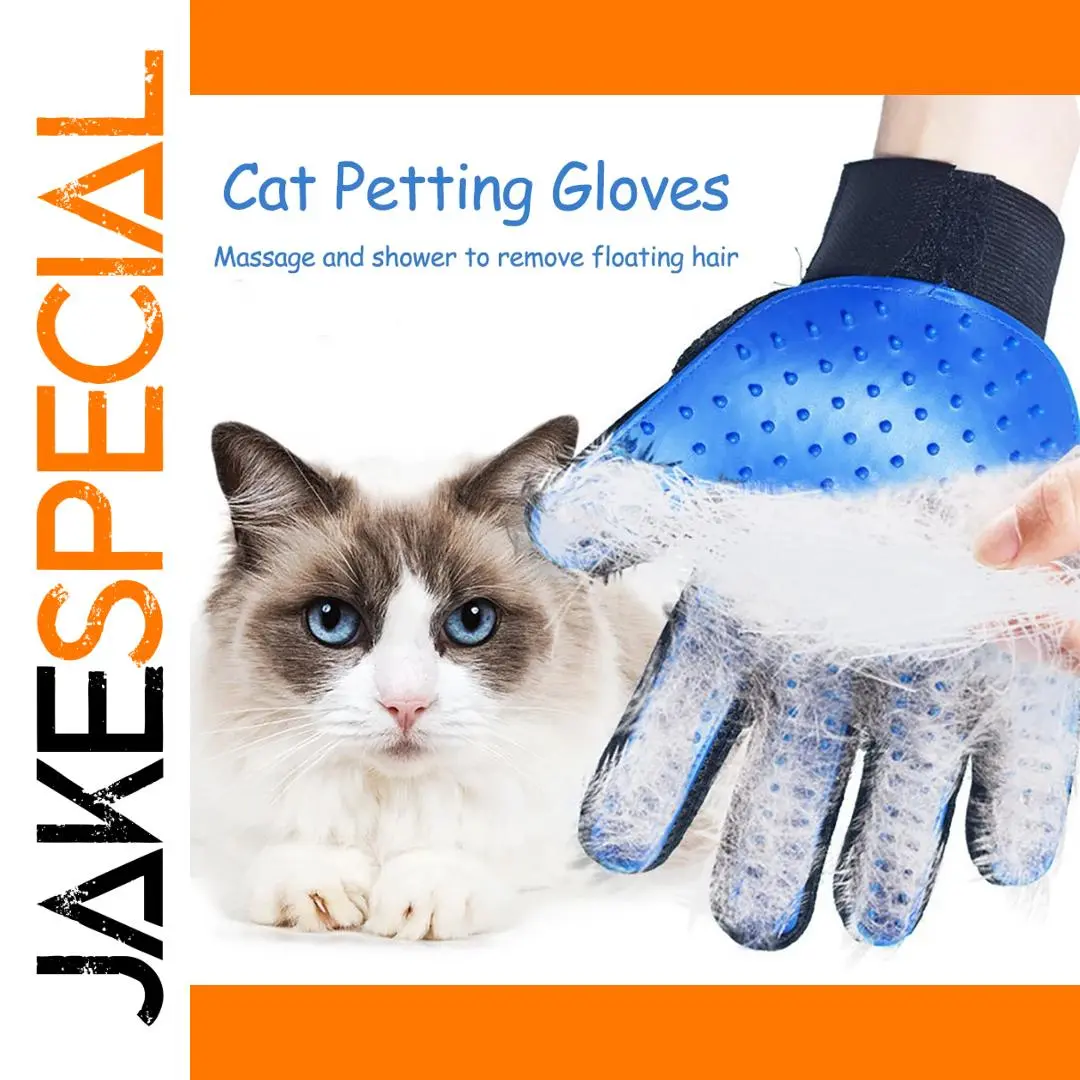 Right-Handed Pet Grooming Glove with Silicone Tips 1 Right-Handed Pet Grooming Glove with Silicone Tips