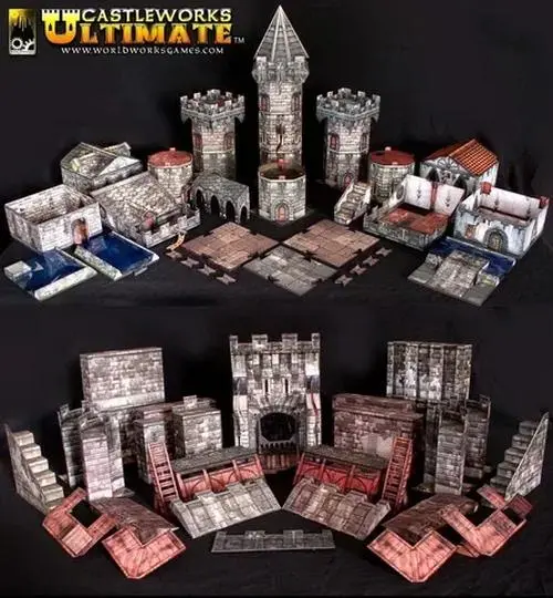 Medieval Castle Paper Model Kit 5 Medieval Castle Paper Model Kit - Image 5