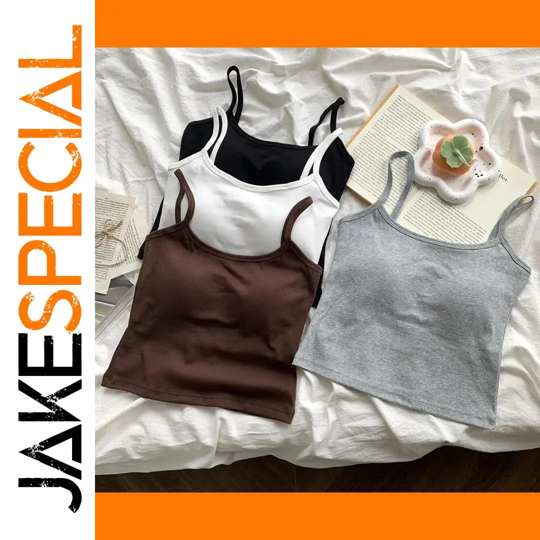 Women's Solid Spaghetti Strap Camisole 1 Women's Solid Spaghetti Strap Camisole