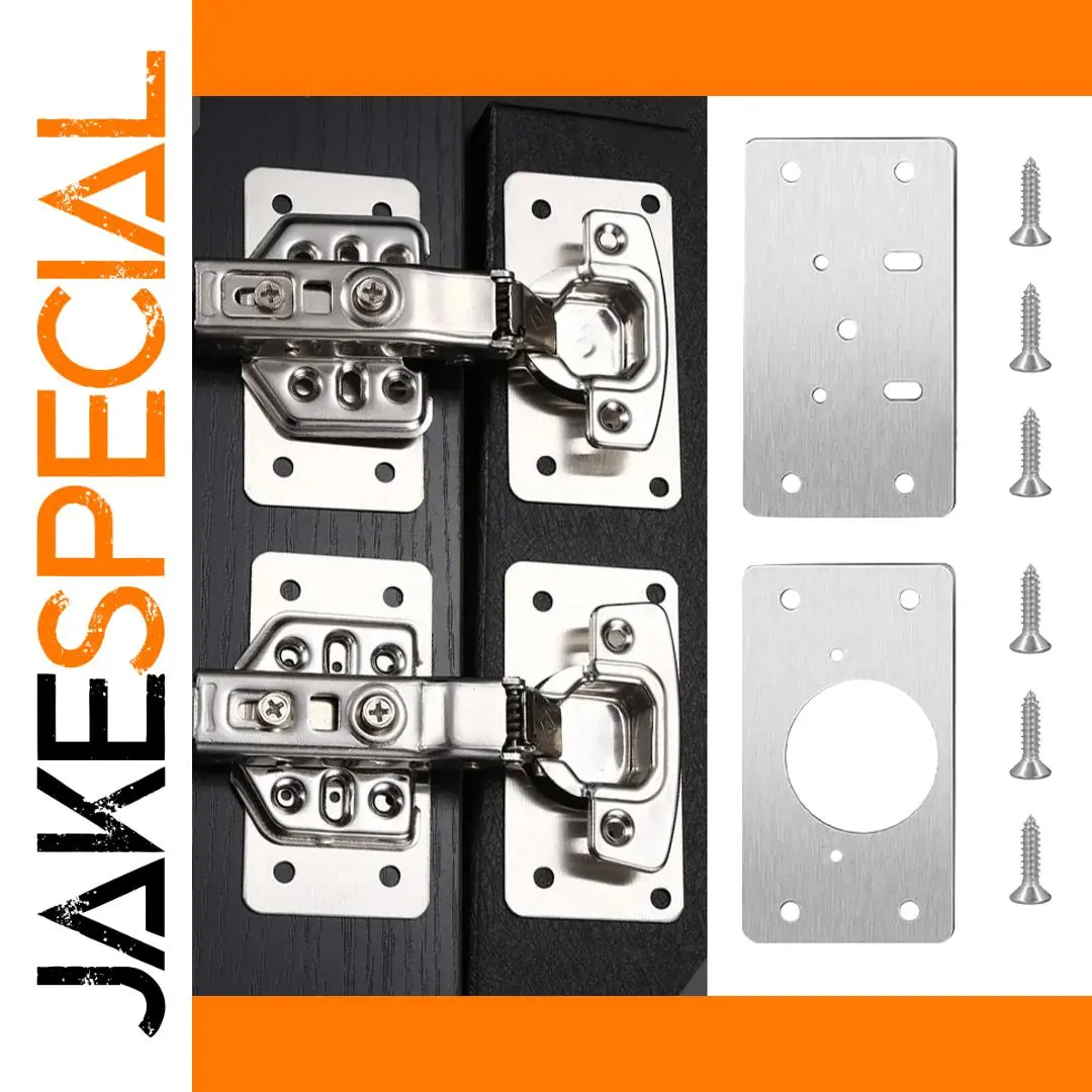 Stainless Steel Cabinet Hinge Repair Plates Set 1 Stainless Steel Cabinet Hinge Repair Plates Set