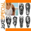 Realistic Black & Grey Temporary Tattoos Collection