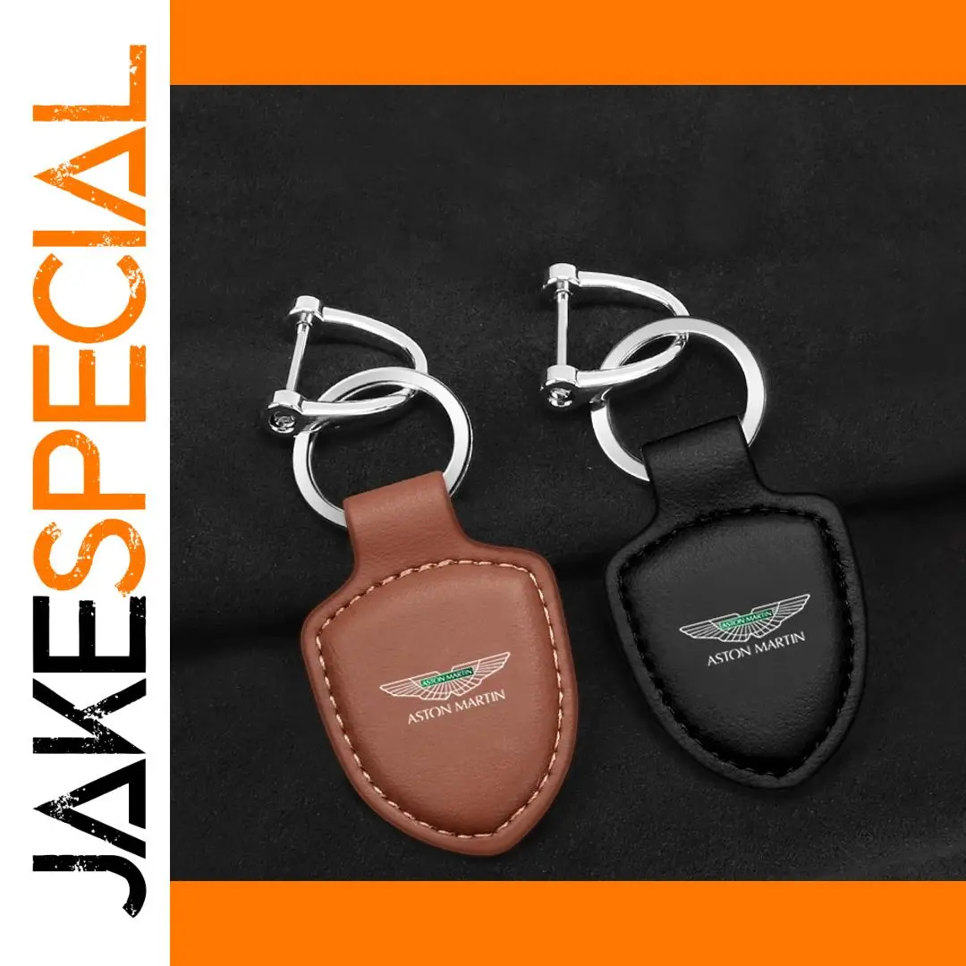 Aston Martin Leather Keychain in 5 Colors 1 Aston Martin Leather Keychain in 5 Colors