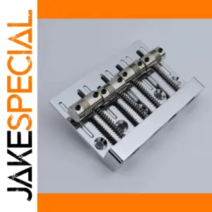 High-End 4-String Bass Bridge in Chrome, Gold, or Iridescent