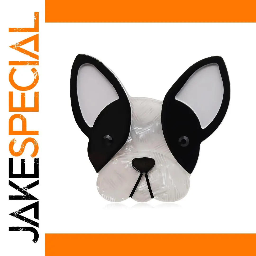 Acrylic Fighting Dog Brooch for Bags and Jackets 1 Acrylic Fighting Dog Brooch for Bags and Jackets