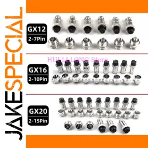Waterproof GX Circular Connector Set with 2-15 Pins