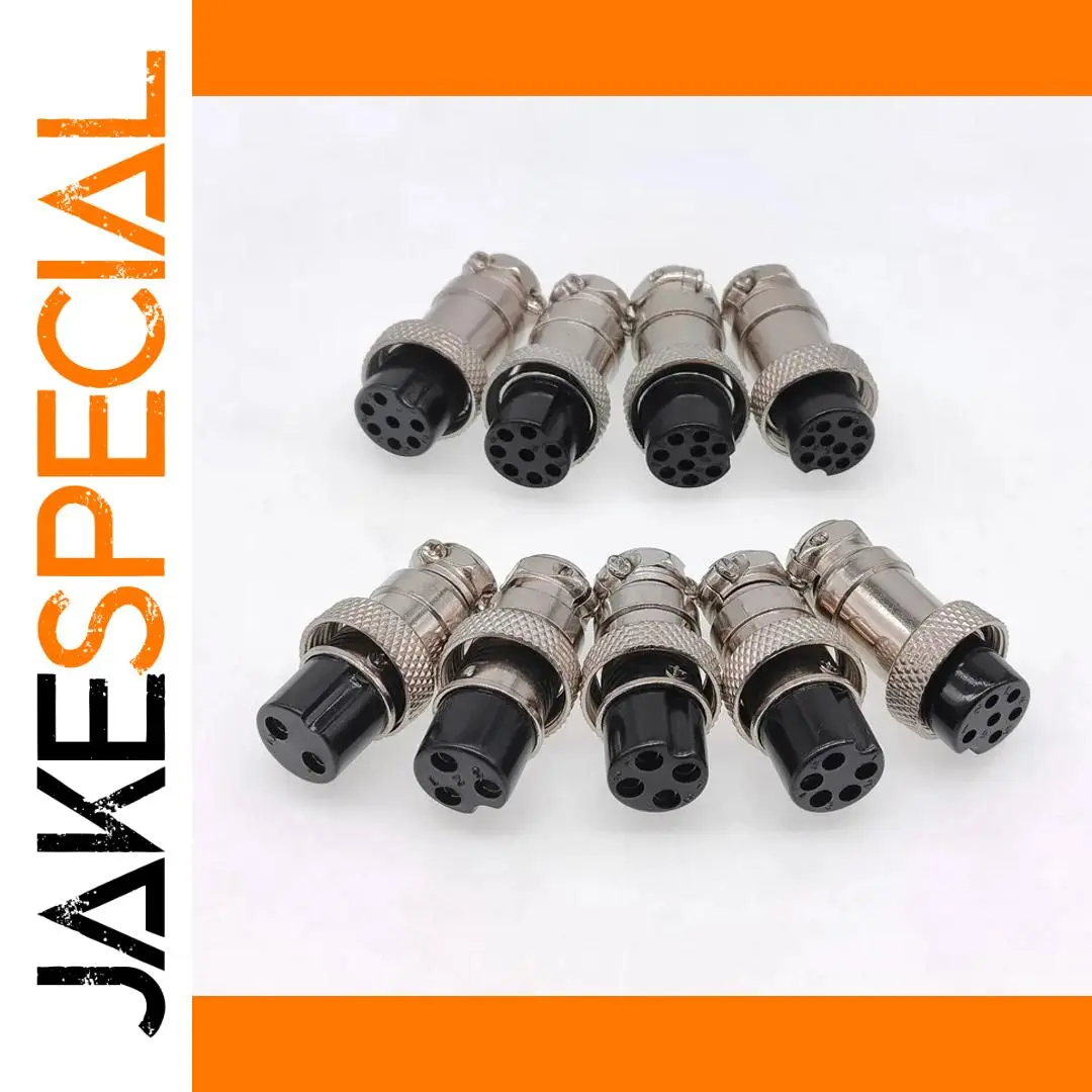 GX16 Female Plug Connector 2-10 Pins 1 GX16 Female Plug Connector 2-10 Pins