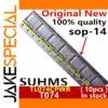 Set of 10 TL074CPWR ICs SOP-14 Package