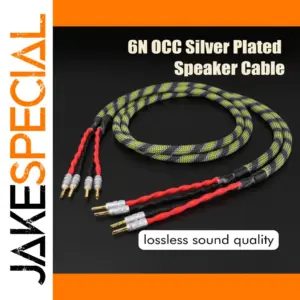 LS-180 OCC Silver Speaker Cable with BFA Plugs