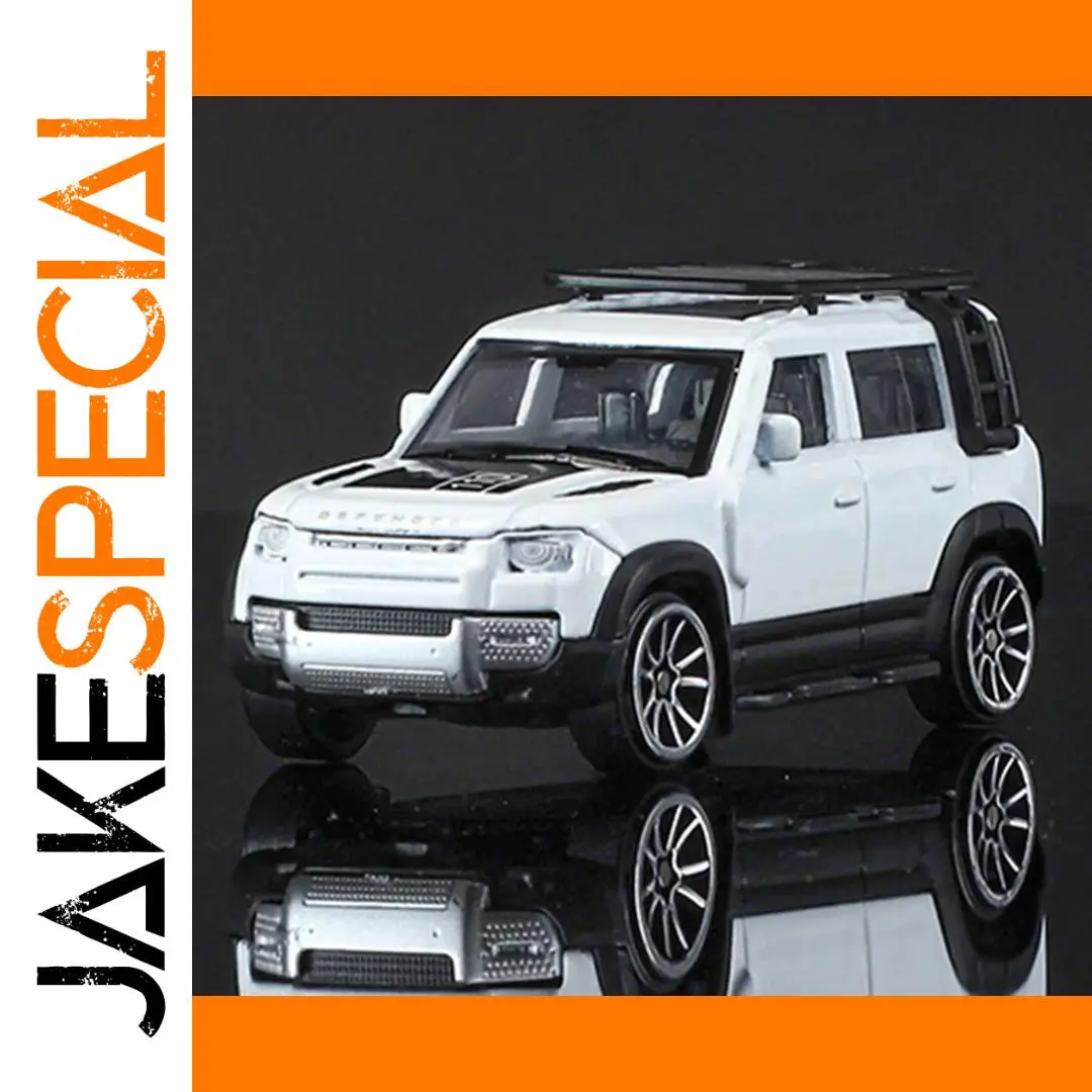 White Land Rover Defender 110 Model Replica 1 White Land Rover Defender 110 Model Replica