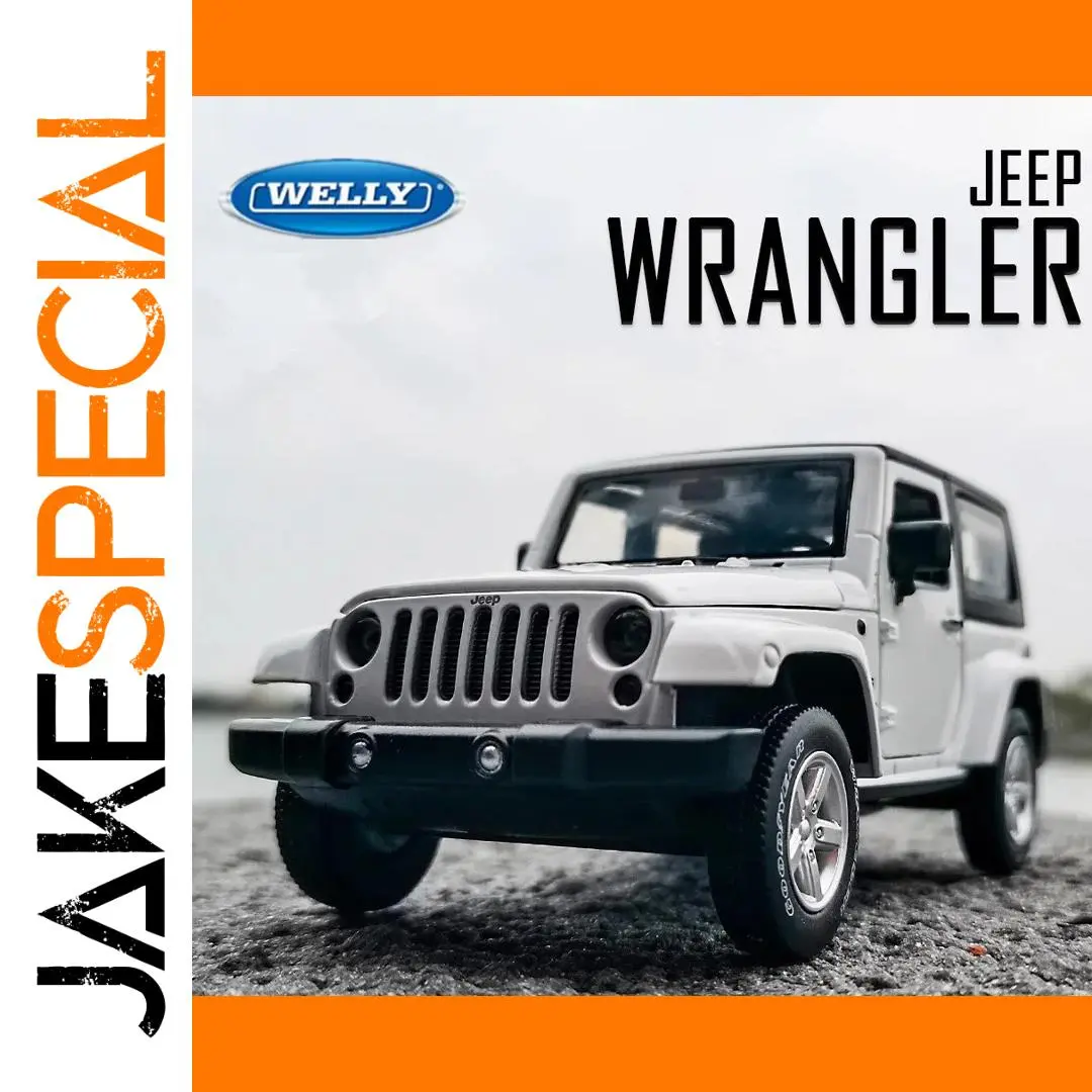 WELLY Jeep Wrangler Rubicon 1:24 Diecast Model 1 WELLY Jeep Wrangler Rubicon 1:24 Diecast Model