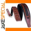 Leather Guitar Strap 8.5cm, Adjustable 125-143cm