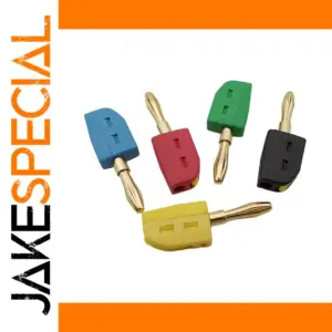 High-Current 4mm Gold-Plated Banana Plug Connectors