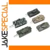 Detailed Plastic Tank Model Kit with 6 Variants