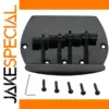 Musiclily Pro 57mm 4-String Bass Bridge in Black