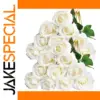 Artificial Silk Rose Bouquet - 20 Lifelike Roses