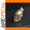 Orcish Warrior Head Brass Bead for Jewelry