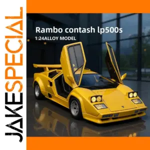 Vibrant Yellow Lamborghini LP500S Model