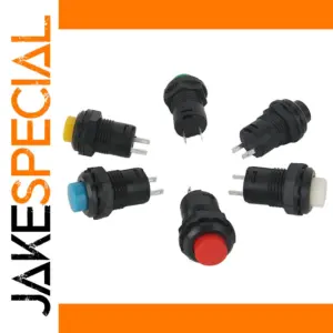 Vibrant 6-Color Pushbutton Switch Set