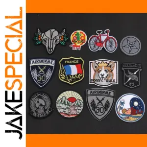 Lion Corgi Embroidered Iron-On Patch