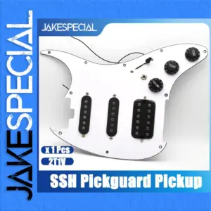 White and Black Pickguard for ST Guitars