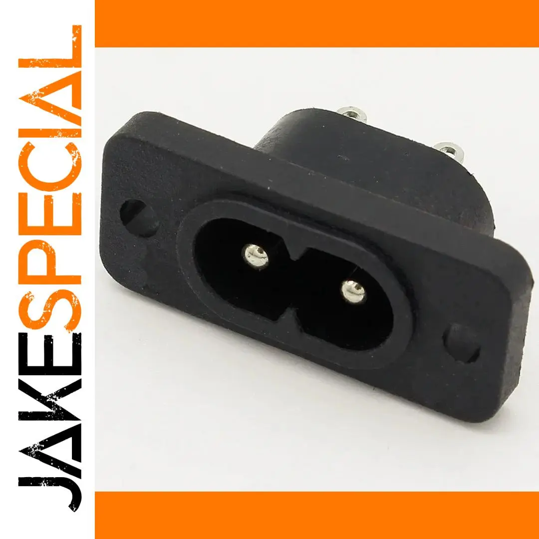 Black C8 Power Socket Set for Reliable Connections 1 Black C8 Power Socket Set for Reliable Connections