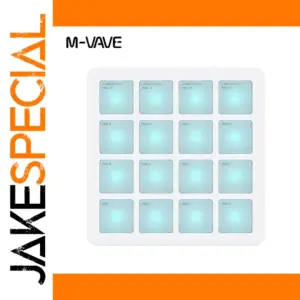 White Portable MIDI Controller with RGB Pads