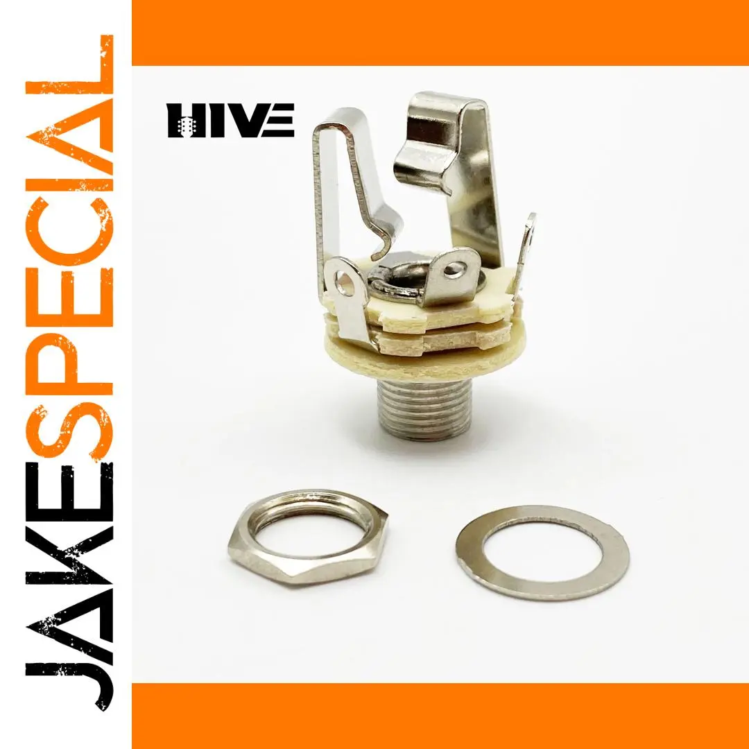 Dual-Channel Silver Guitar Output Jack 1 Dual-Channel Silver Guitar Output Jack