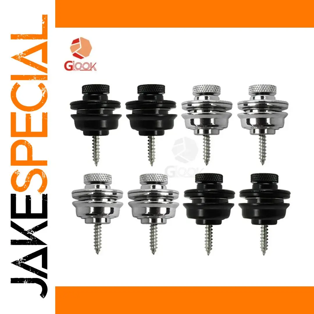 Metal Guitar Strap Buckle for Electric and Bass Guitars 1 Metal Guitar Strap Buckle for Electric and Bass Guitars