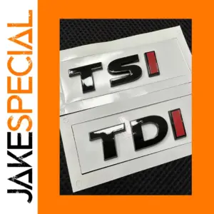 Volkswagen TDI/TSI Emblem Badge Black 3D
