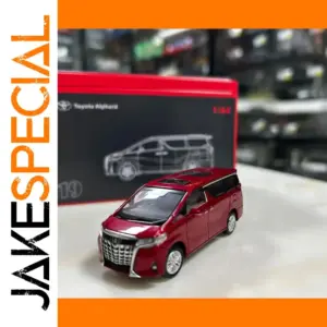 Vibrant Red Toyota Alphard 1/64 Scale Model