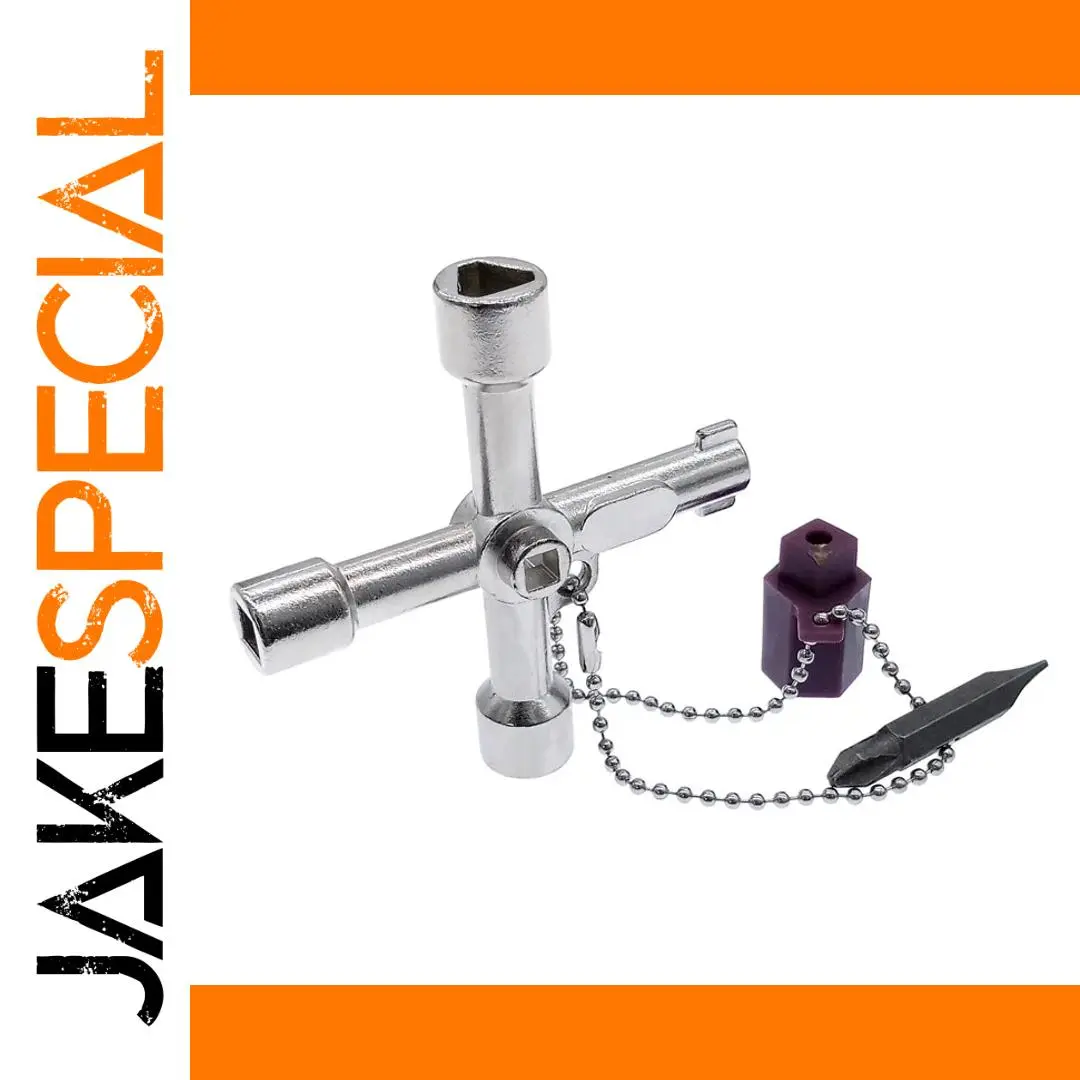 Multi-Function Electrical Cabinet Key 5-in-1 Alloy 1 Multi-Function Electrical Cabinet Key 5-in-1 Alloy