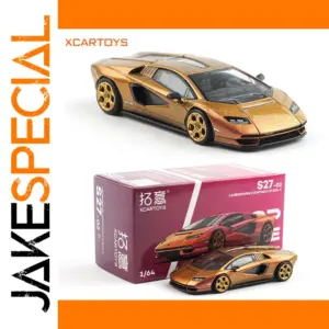 Gold Diecast Lamborghini Countach LPI 800-4 1:64 Scale