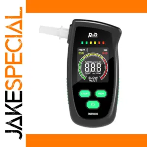 Black Handheld Alcohol Tester with Color LCD