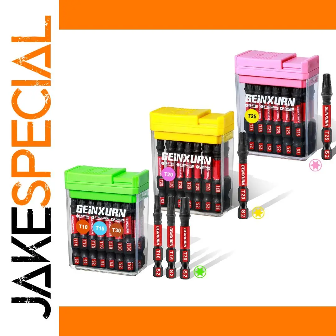 Impact Torx Screwdriver Bits Set 45-Piece, Alloy Steel 1 Impact Torx Screwdriver Bits Set 45-Piece, Alloy Steel