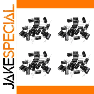 80-Pack 2200uF 25V Aluminum Electrolytic Capacitors