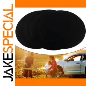 Black Fiberglass BBQ Mats Set with Non-Stick Coating